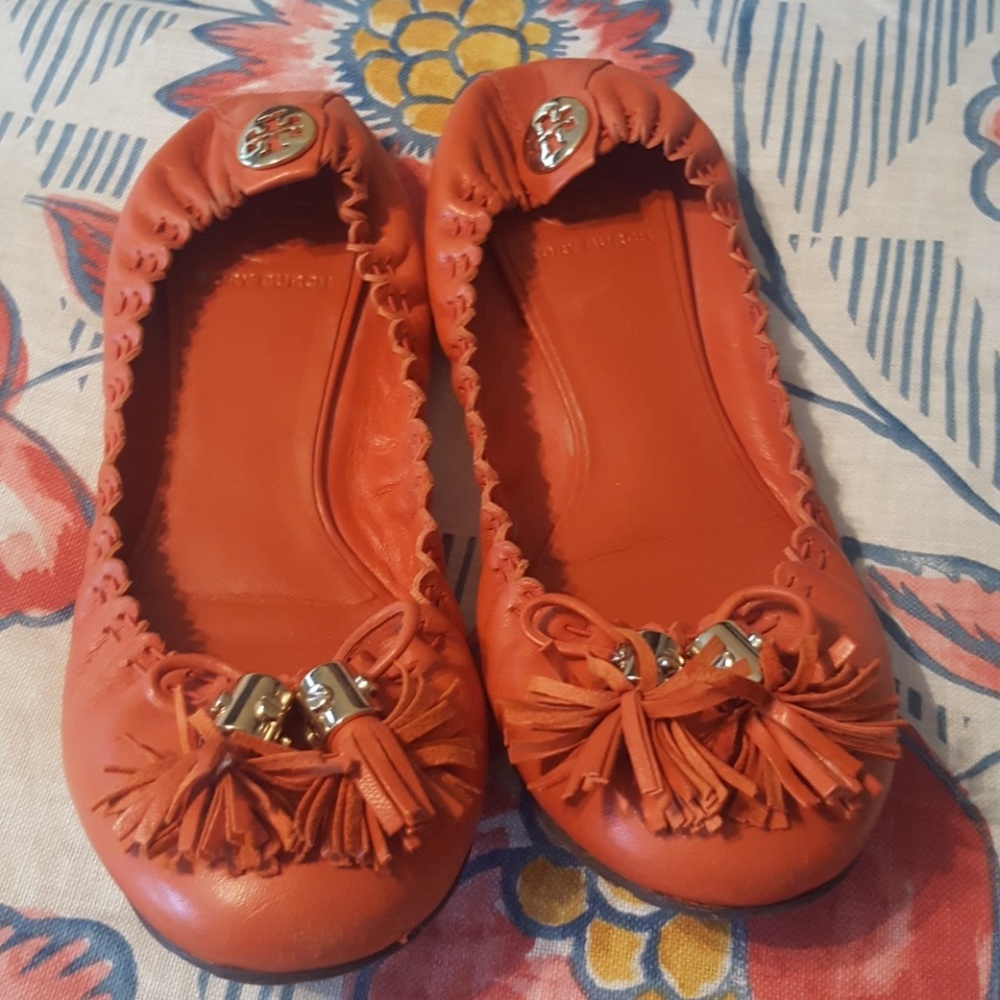 Tory burch equestrian flats